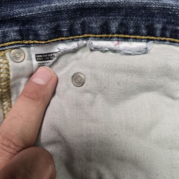 Levis 559 Jeans Mens Size 38x32 (38x31) Blue Relaxed Straight Med Wash Cowboy - Picture 12 of 13